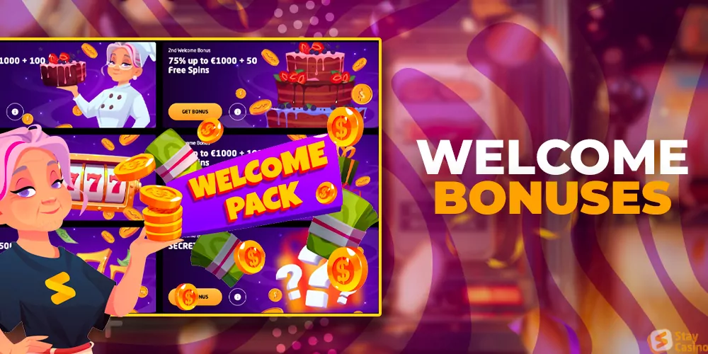 Welcome bonus from Staycasino