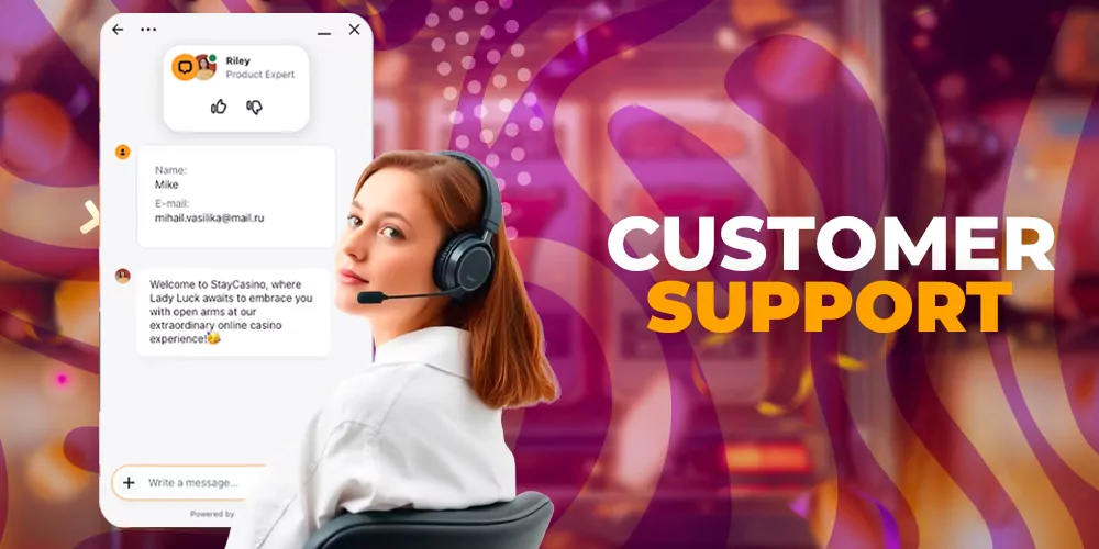 Customer support for registered users
