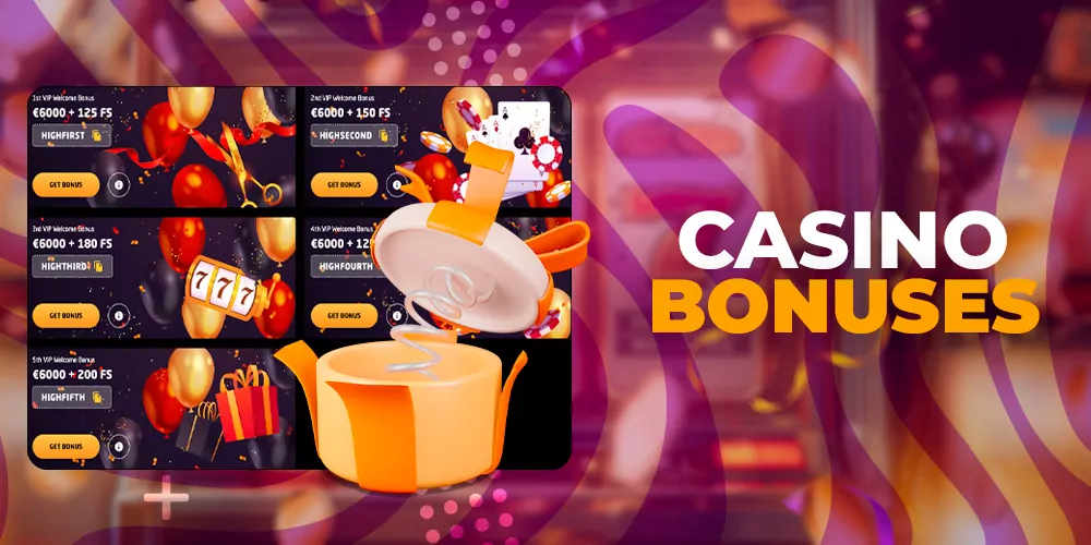 Casino free bonuses and promotions